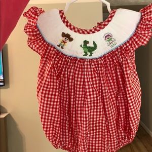 Toy Story Smocked Bubble 9 Month Disney